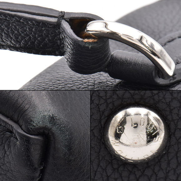 Louis Vuitton LockMe Ever MM Grain Calf Leather Noir Shoulder Bag Black - Picture 7 of 7